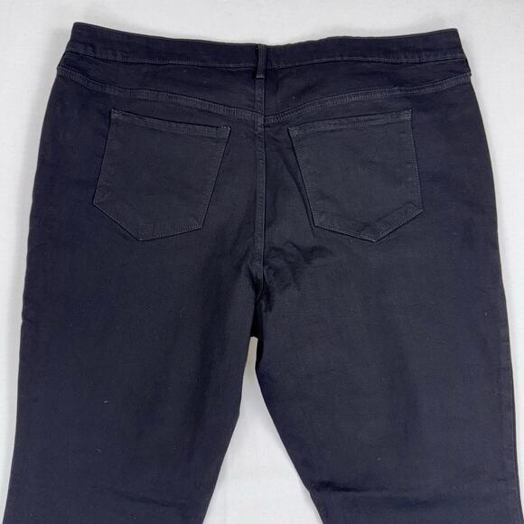 Old Navy Plus Women’s Mid Rise Kicker Bootcut Jean Size 22 2X Black - Picture 10 of 16